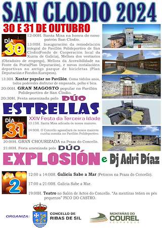 Festas de San Clodio (2025) en Ribas de Sil