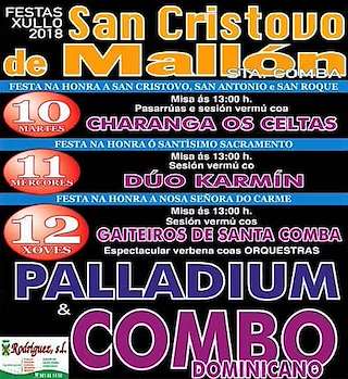 Festas de San Cristovo de Mallón en Santa Comba