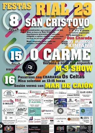 Festas de San Cristovo e do Carme de Rial en Val do Dubra