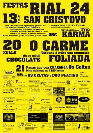 Festas de San Cristovo e do Carme de Rial en Val do Dubra