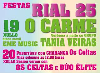 Festas do Carme de Rial (2026) en Val do Dubra