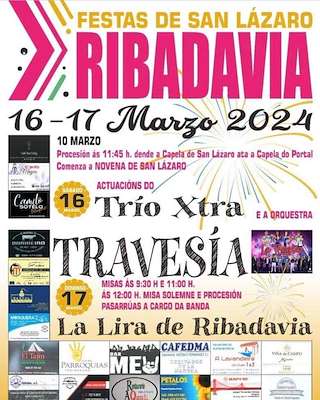 Festas de San Lázaro (2026) en Ribadavia
