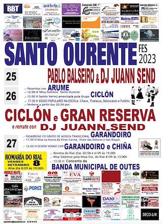 Festas de San Ourente en Outes