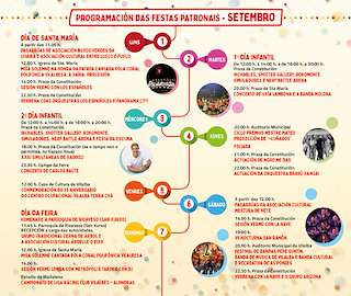 Festas de San Ramón e Santa María (2026) en Vilalba