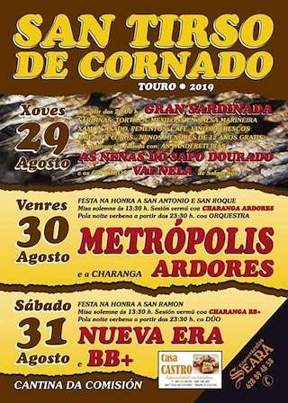 Festas de San Tirso de Cornado en Touro