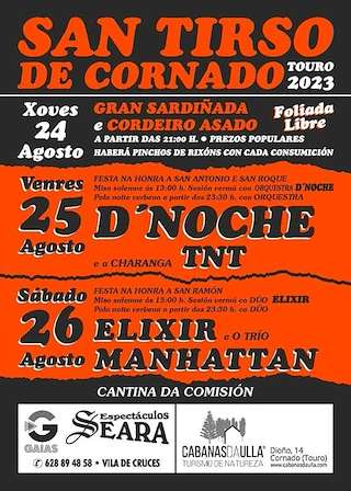 Festas de San Tirso de Cornado en Touro