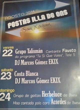 Festas de San Xaquín de Ons en Bueu