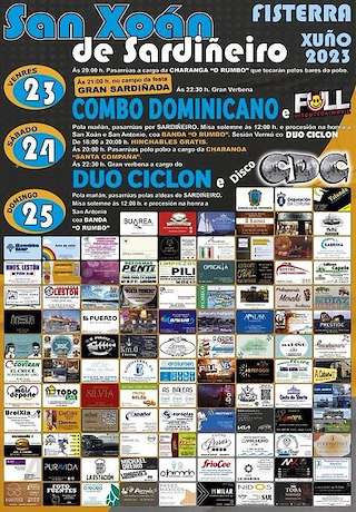 Festas de San Xoán Bautista de Sardiñeiro en Fisterra