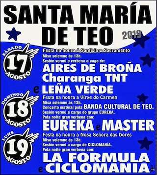Festas de Santa María en Teo
