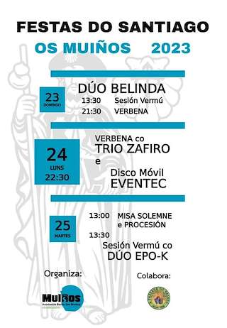 Festas de Santiago Apóstol dos Muiños en Mondoñedo