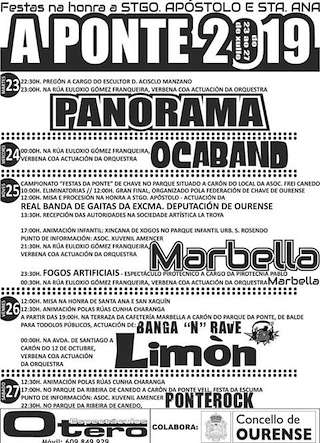 Festas de Santiago Apóstol e Santa Ana de A Ponte en Ourense