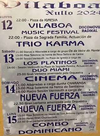 Festas de Vilaboa en Culleredo