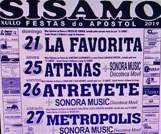Festas do Apóstol de Sísamo en Carballo
