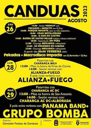 Festas do Carme de Cánduas en Cabana de Bergantiños