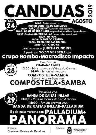 Festas do Carme de Cánduas en Cabana de Bergantiños