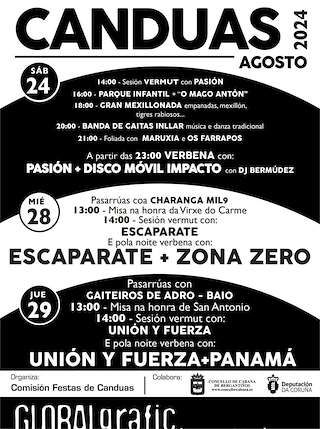 Festas do Carme de Cánduas en Cabana de Bergantiños