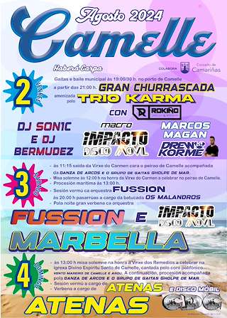 Festas do Carme de Camelle en Camariñas