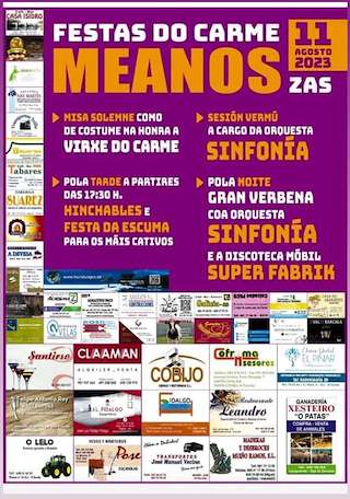 Festas do Carme de Meanos en Zas