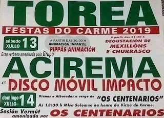 Festas do Carme de Torea (2026) en Muros