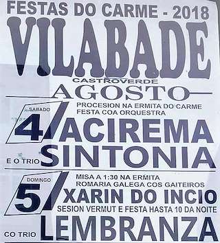 Festas do Carme de Vilabade en Castroverde