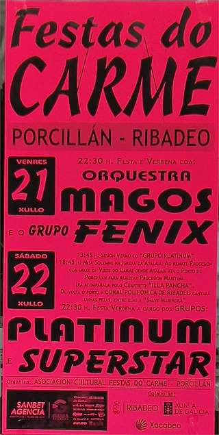 Festas do Carmen de Porcillán en Ribadeo