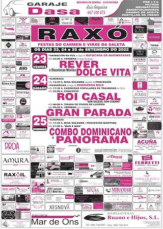 Festas do Carmen e Virxe da Saleta de Raxó en Poio