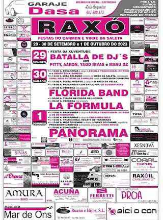 Festas do Carmen e Virxe da Saleta de Raxó en Poio