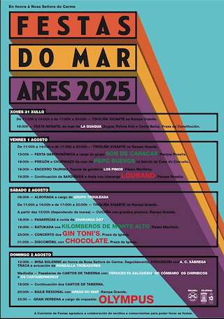 Festas do Mar - Festas do Carme (2026) en Ares