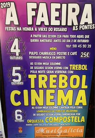 Festas do Rosario de Faeira en As Pontes de García Rodríguez