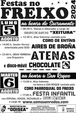 Festas do Sacramento de O Freixo (2026) en Outes