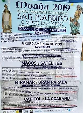 Festas do San Martiño (2025) en Moaña