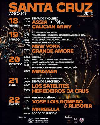 Festas do Santísimo e a Virxe do Carme de Santa Cruz en Oleiros