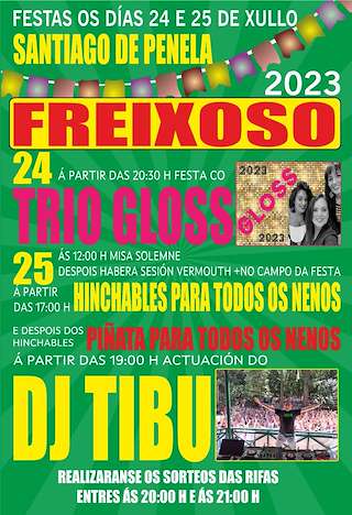 Festas do Santiago de Freixoso de Penela en Cartelle