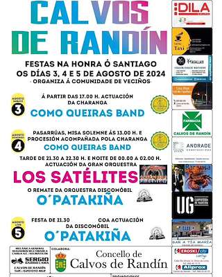 Festas do Santiago en Calvos de Randín