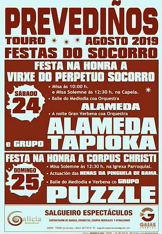 Festas do Socorro de Prevediños en Touro