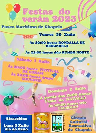 Festas do Verán de Chapela en Redondela