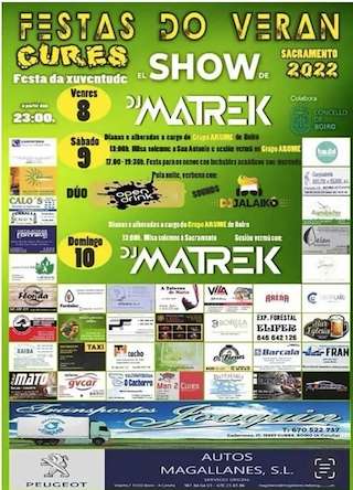 Festas do Verán de Cures (2026) en Boiro