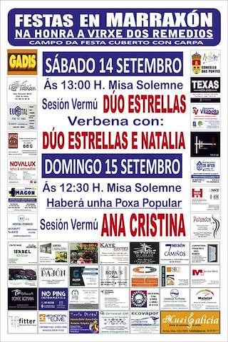 Festas en Marraxón - Virxe dos Remedios en As Pontes de García Rodríguez