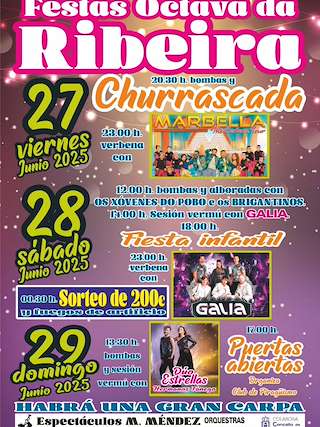 Festas Octava da Ribeira (2026) en Betanzos