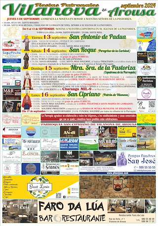 Festas Patronais - San Roque, Nosa Señora da Pastoriza e San Cipriano en Vilanova de Arousa