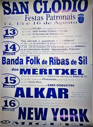 Festas Patronais - Asunción de San Clodio e Torbeo en Ribas de Sil