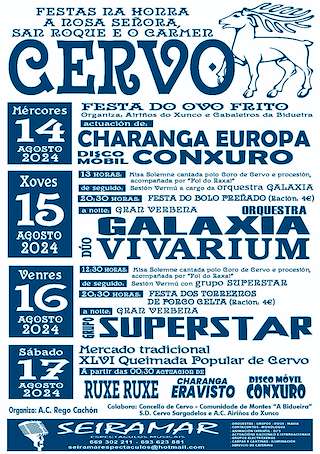 Festas Patronais - Nosa Señora e San Roque en Cervo