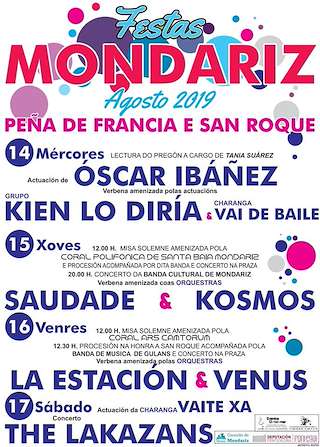 Festas Patronais da Virxe da Peña de Francia e San Roque en Mondariz