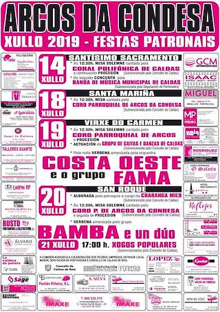 Festas Patronais de Arcos da Condesa en Caldas de Reis