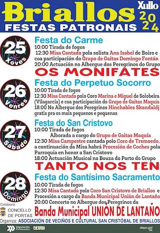 Festas Patronais de Briallos en Portas