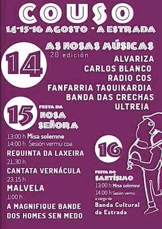 Festas Patronais de Couso (2026) en A Estrada