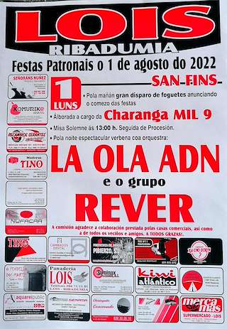 Festas Patronais de Lois (2026) en Ribadumia