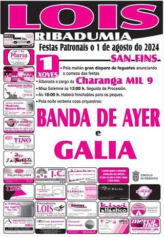 Festas Patronais de Lois (2026) en Ribadumia