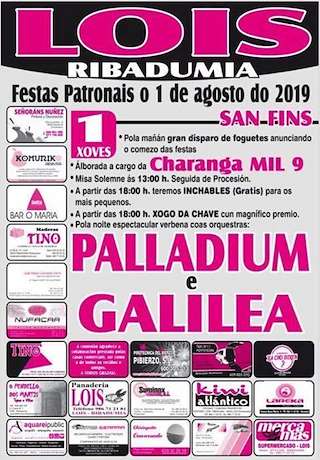 Festas Patronais de Lois (2026) en Ribadumia