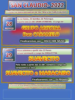Festas Patronais de San Claudio en Ortigueira